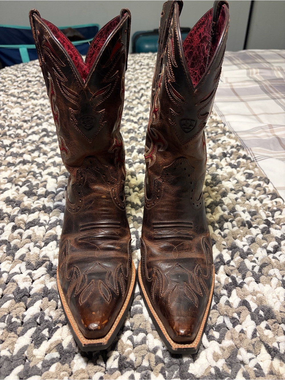 Ariat Brown Leather Boots - Picture 2 of 7